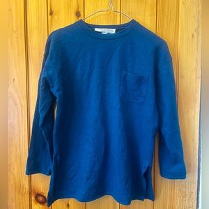 Kirsten Scarcelli blue wool sweater l size M